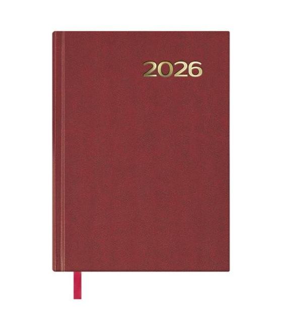 Dohe agenda anual síntex 14x20cm dp burdeos 2026