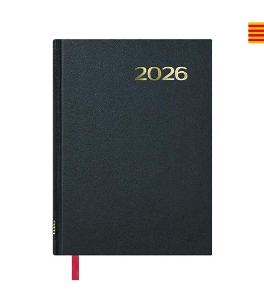 Dohe agenda anual síntex 14x20cm dp negro 2026 catalán