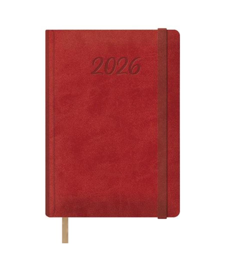 Dohe agenda anual samba 15x21cm dp cierre c/goma rojo 2026
