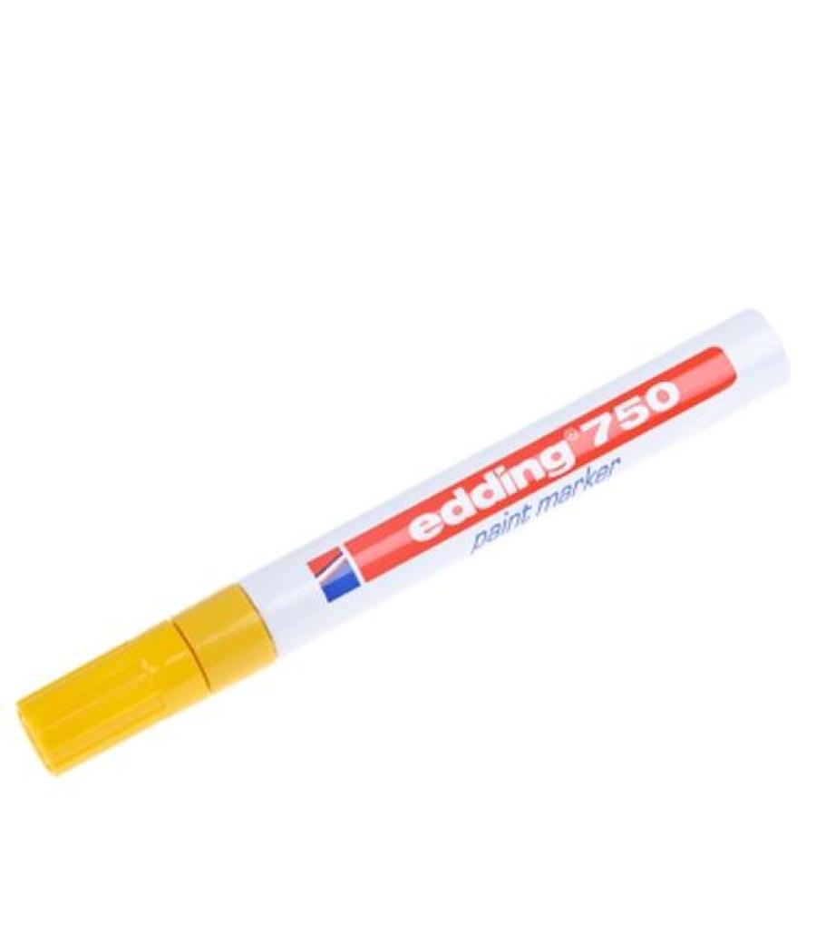 Edding marcador permanente tinta opaca 750 amarillo