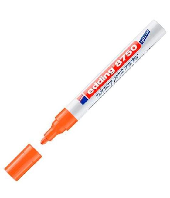 Edding marcador permanente de tinta opaca industrial 8750 naranja