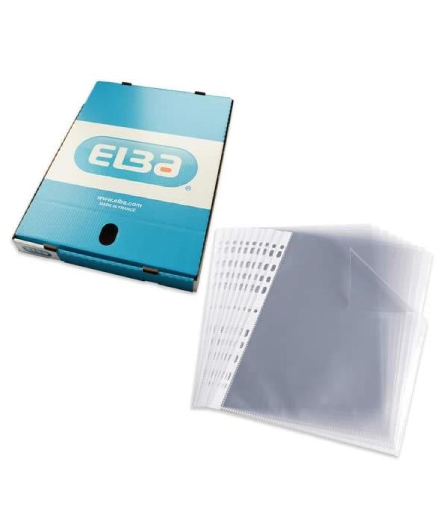 Elba funda multitaladro 11 pp cristal a4 70 micras standard -100u-