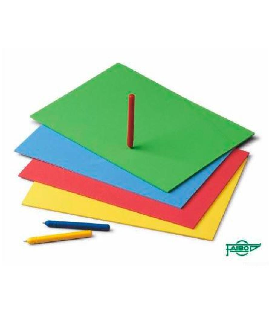 Faibo almohadilla manualidades para picado en eva 200x300x4mm colores surtidos -20u