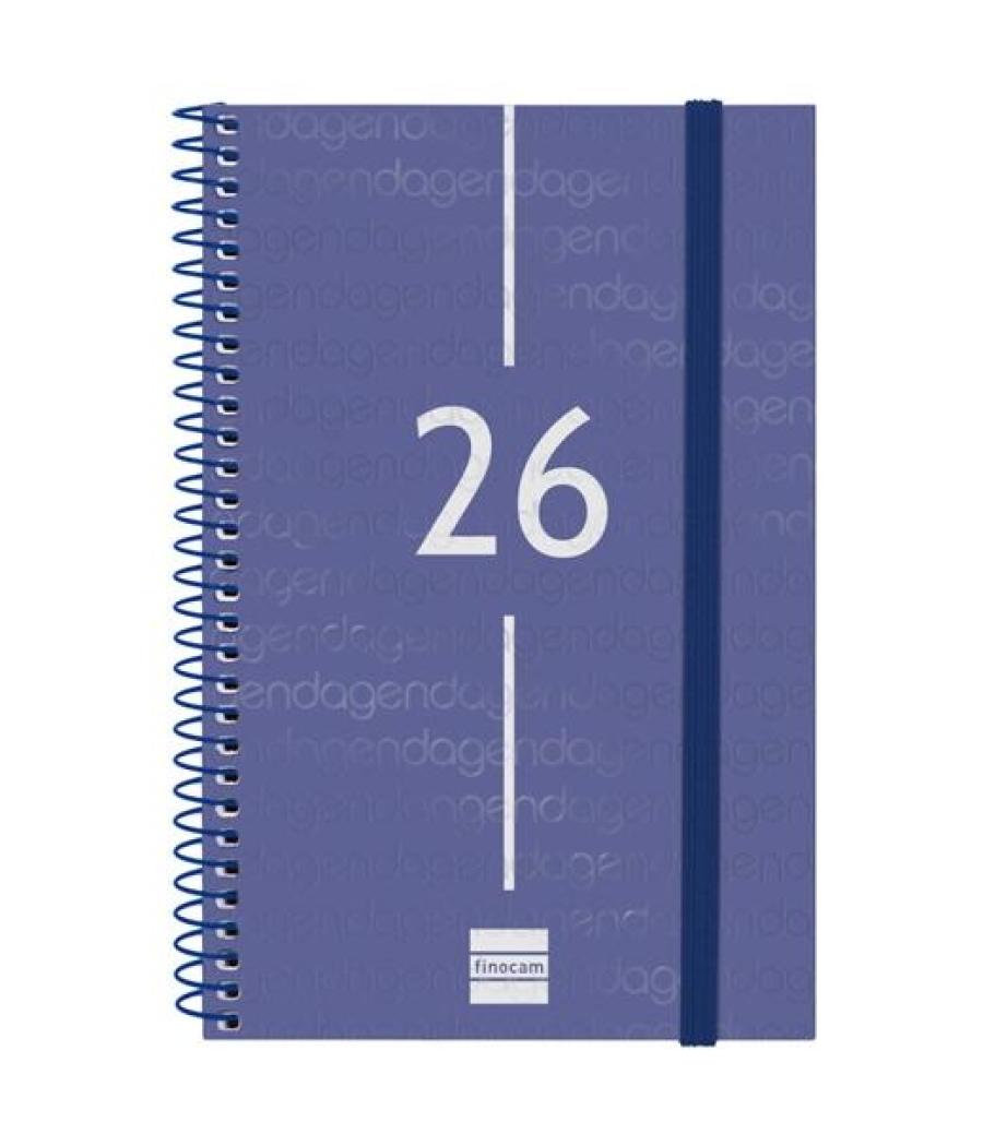 Finocam agenda espiral year e5-117x181mm svh tapa pp azul 2026