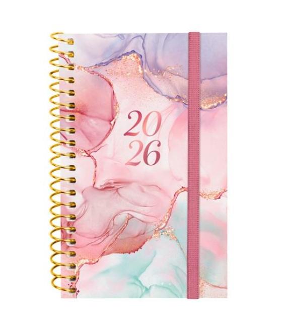 Finocam agenda espiral design collection e3-79x127mm svh tapa pp goldy 2026