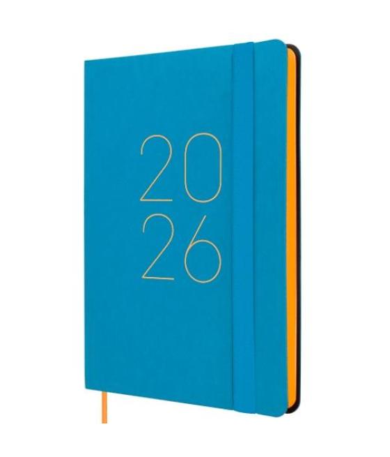 Finocam agenda flexi lisa f4-118x168mm svh tapa blanda azul 2026