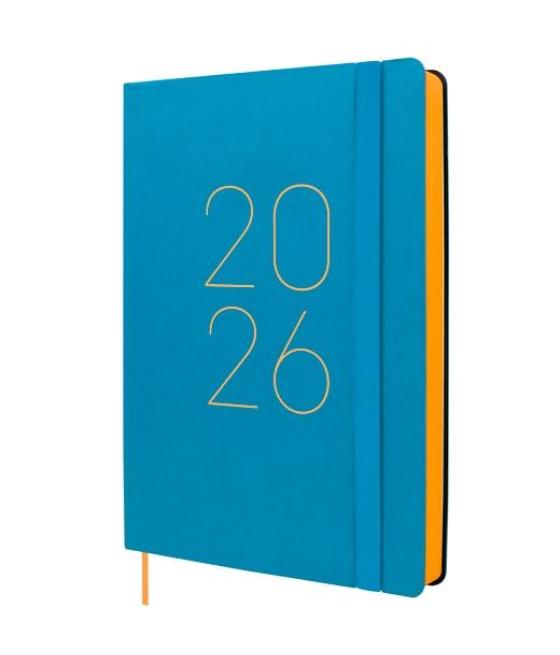 Finocam agenda flexi lisa fa5-148x210mm 1dp tapa blanda azul 2026