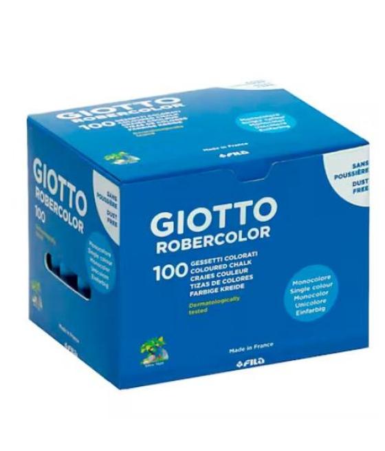 Giotto tiza robercolor azul antipolvo caja de 100