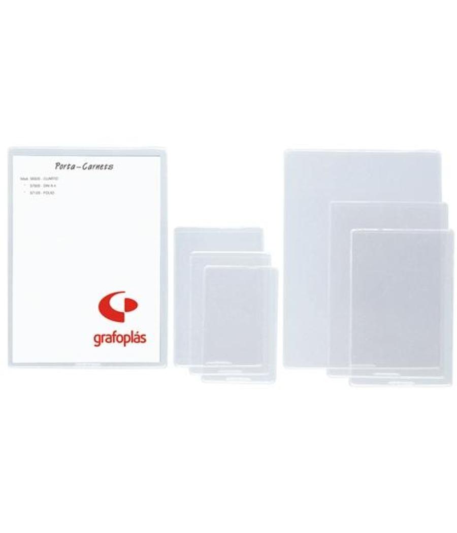 Grafoplas fundas portadocumentos 322x218mm con uñero pvc piel de naranja 150 micras transparente
