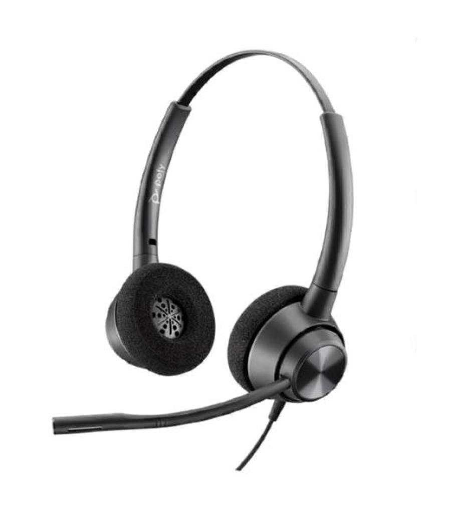 Hp poly auriculares de diadema biaural c/ micrófono qd encorepro 320 negro