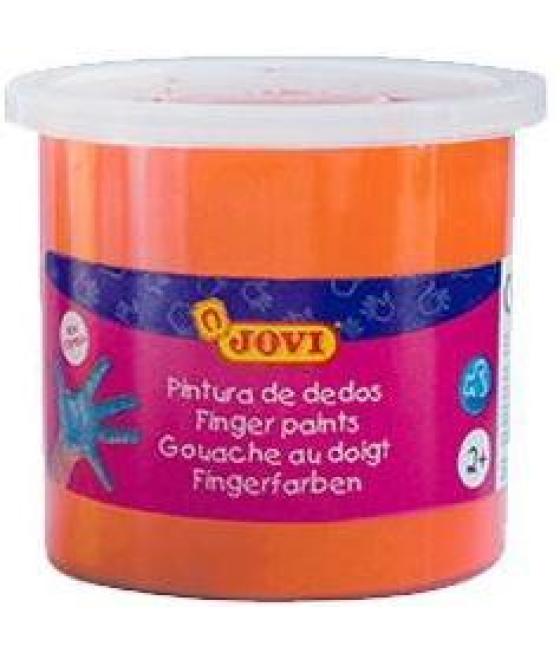 Jovi estuche 5 botes pintura de dedos 125ml naranja