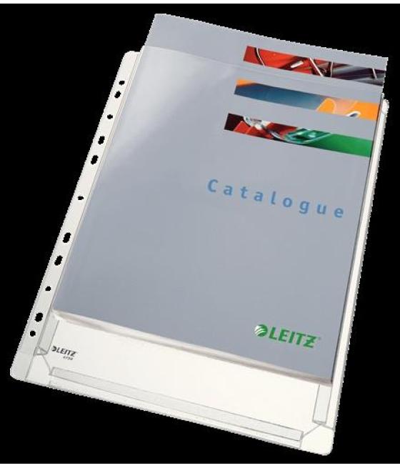 Leitz funda multitaladro pvc bolsa 10 fundas a4