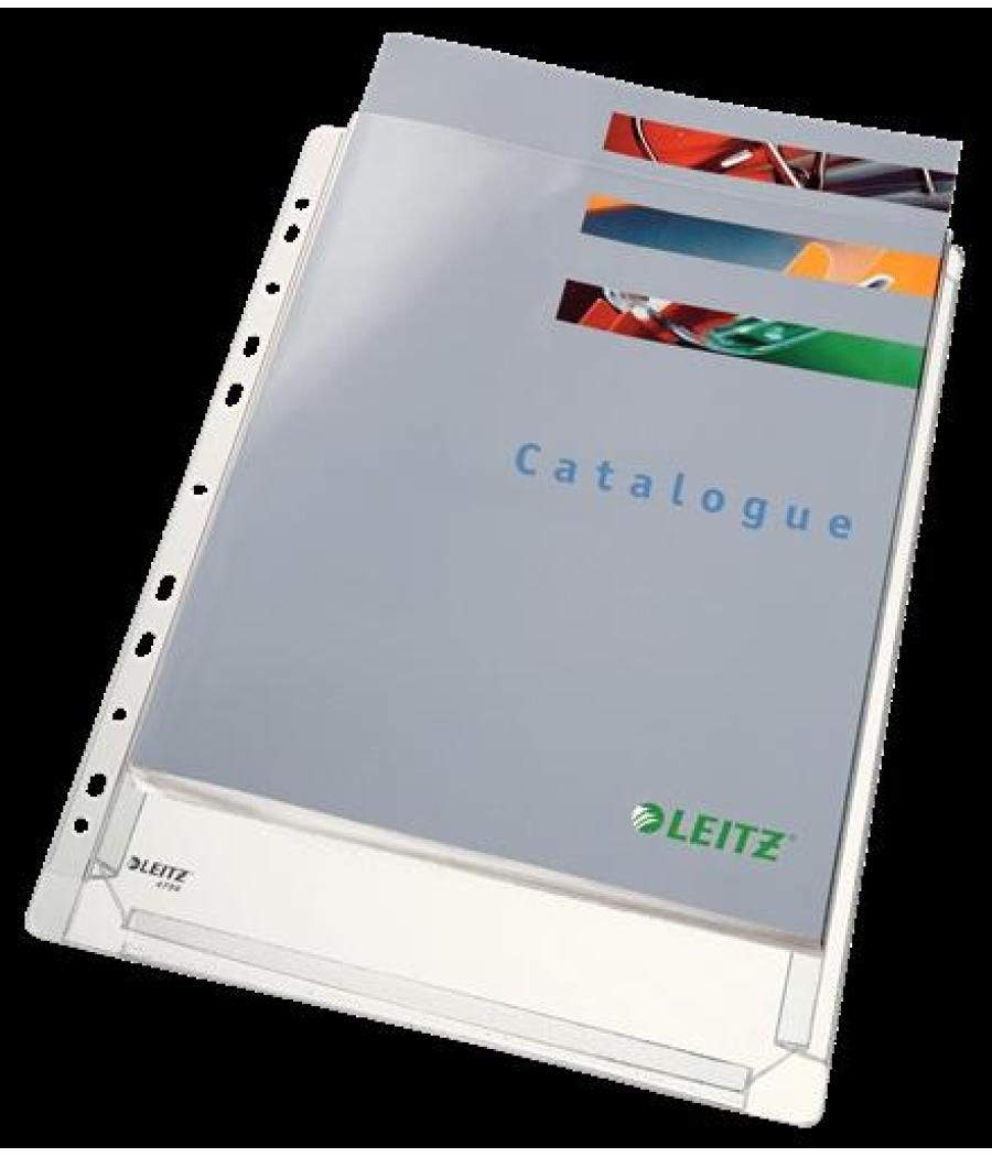 Leitz funda multitaladro pvc bolsa 10 fundas a4