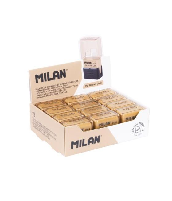 Milan goma the master gum (especial bellas artes) con funda rígida caja expositora 12 ud