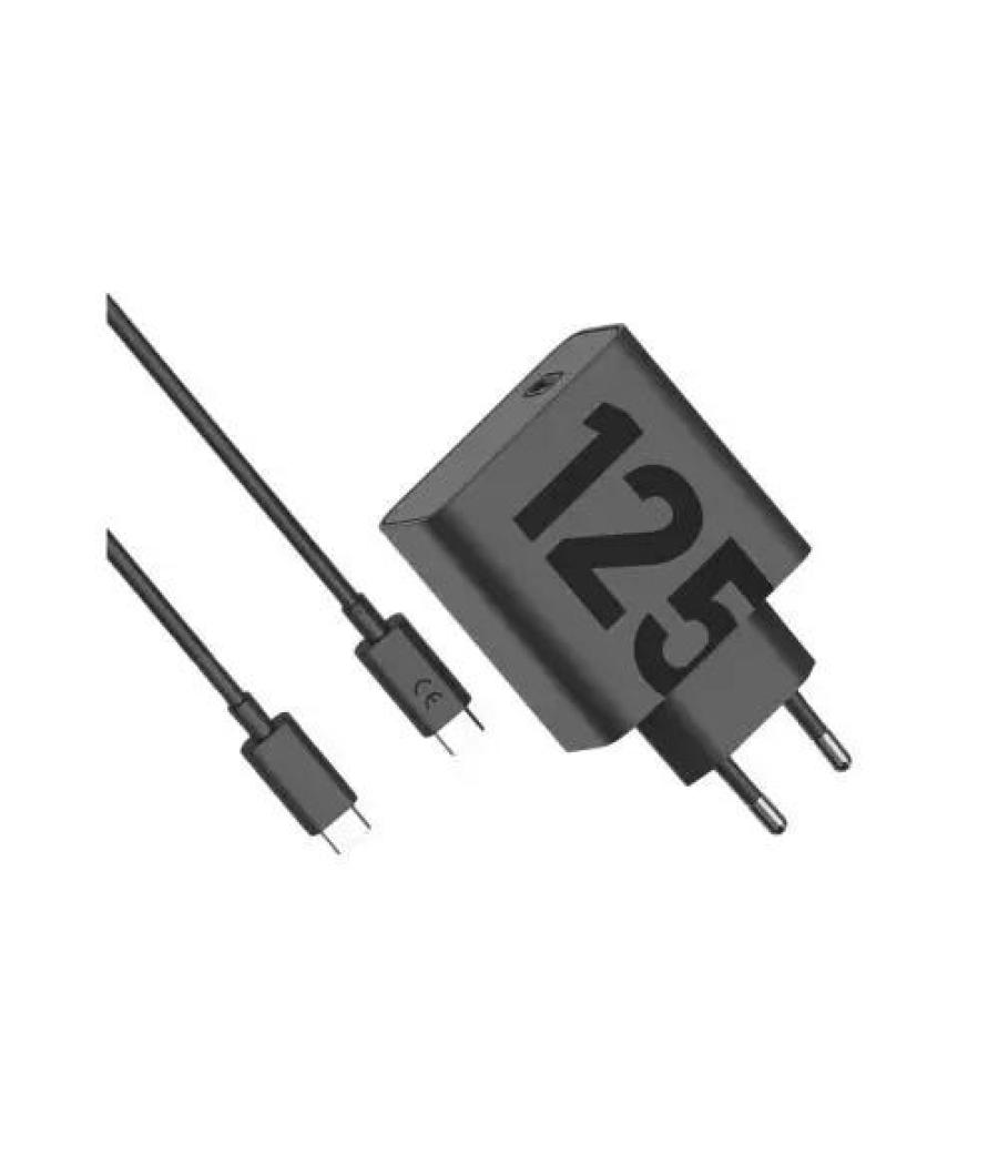 Motorola cargador pared con cable usb-c turbo power gan 125w dual