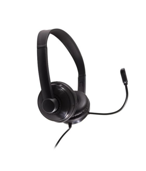 Nilox auriculares micrófono biaural estereo c/ cable usb negro