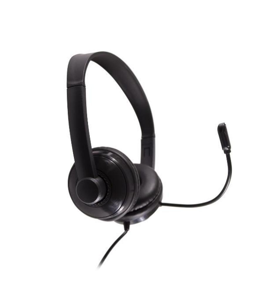 Nilox auriculares micrófono biaural estereo c/ cable usb negro