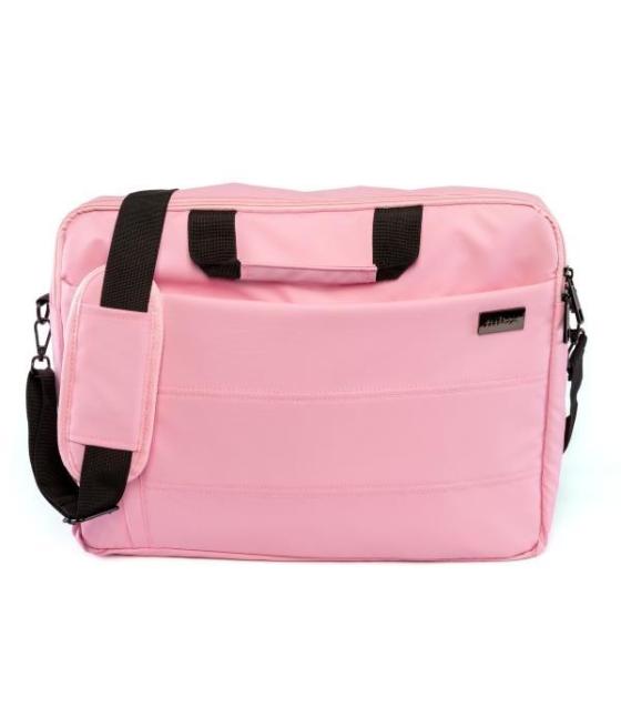 Nilox maletin para portátil de 15,6" style rosa