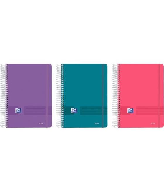 Oxford agenda anual live&go espiral a5 128h sv c/surtidos vivos 2026