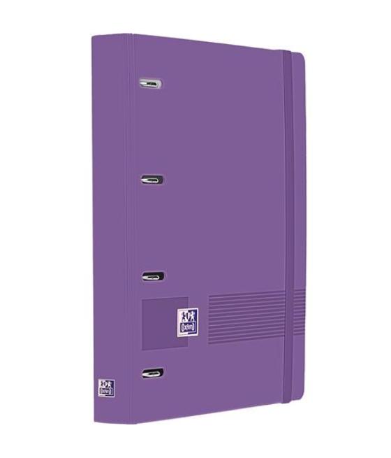 Oxford europeanbinder live&go carpeta anillas 4x35 a4+ c/recambio 5x5 write&erase polyfoam lila
