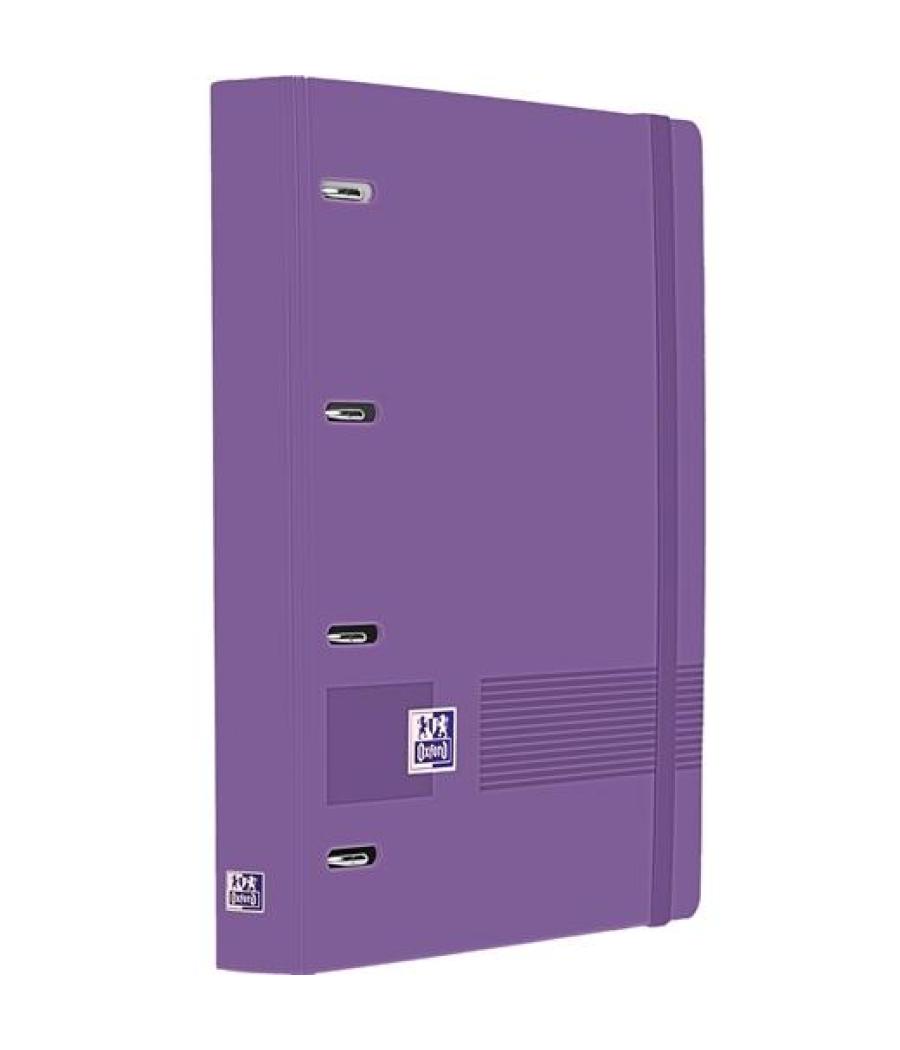 Oxford europeanbinder live&go carpeta anillas 4x35 a4+ c/recambio 5x5 write&erase polyfoam lila
