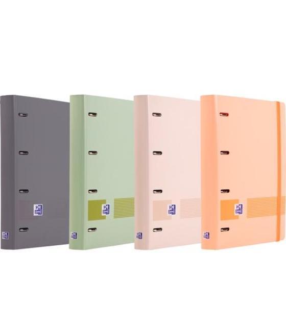 Oxford europeanbinder boreal carpeta 4 anillas 4x35 a4+ c/recambio 5x5 t/plástico aterciopelado c/surtidos