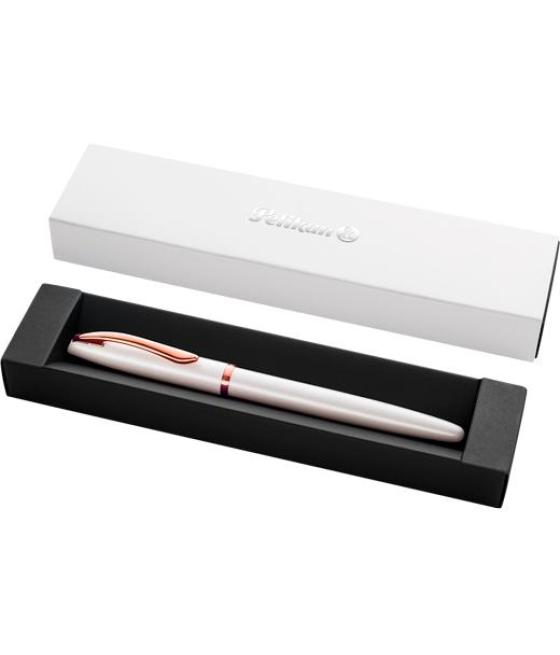 Pelikan pluma estilográfica jazz noble elegance m tinta azul color perla estuche de regalo