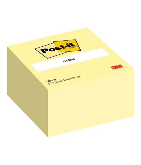 Post-it cubo de notas 636-b 450h 76x76mm canary yellow