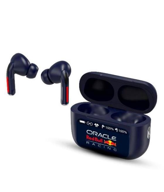 Red bull racing auriculares nitro inalambricos bluetooth con estuche de carga azul