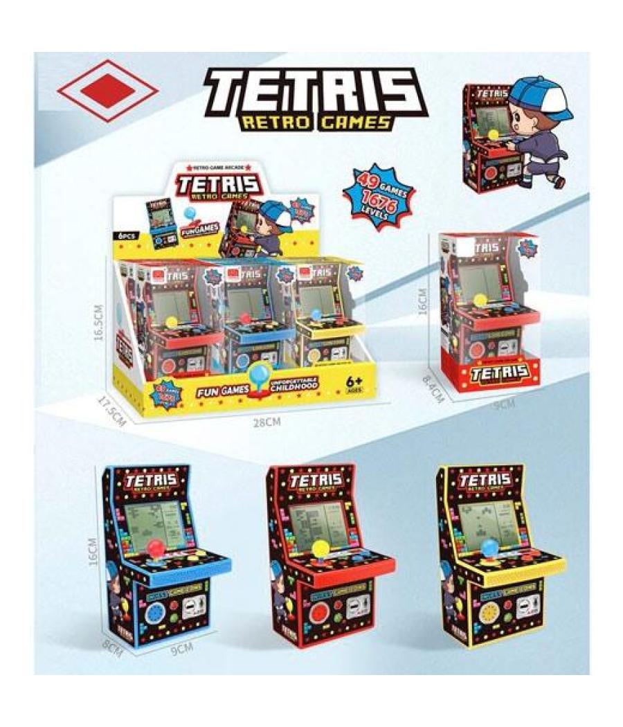 Roymart maquinas marcianitos tetris 49 juegos expositor 6 ud