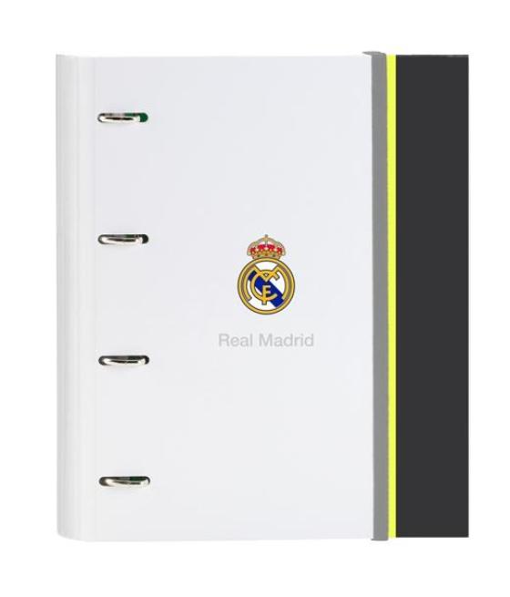 Safta carpeta anillas 4x35mm c/recambio a4 100h 80gr tapa dura real madrid equip. 25/26