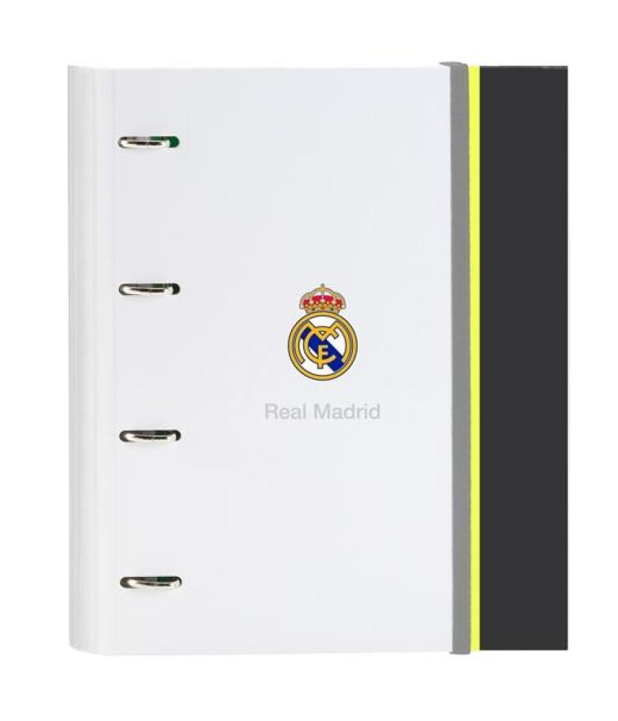 Safta carpeta anillas 4x35mm c/recambio a4 100h 80gr tapa dura real madrid equip. 25/26