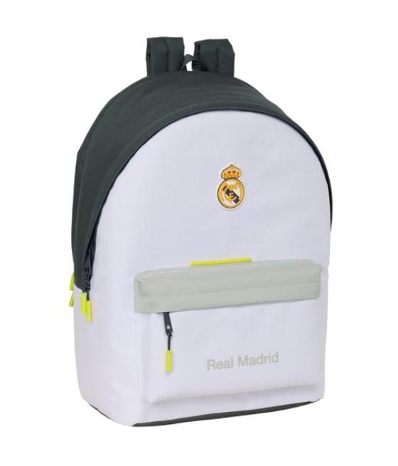 Safta mochila doble para portatil 15,6 usb real madrid equipación 25/26