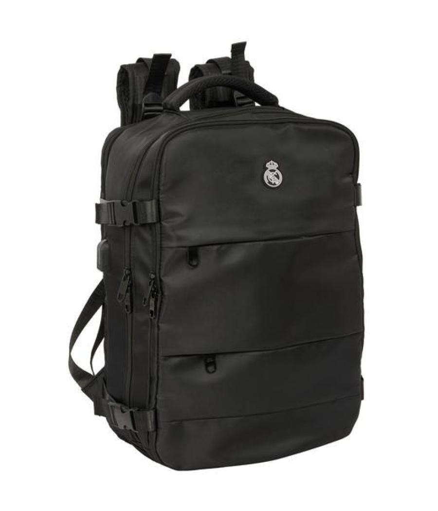 Safta mochila viaje cabina portátil 15,6" real madrid negro