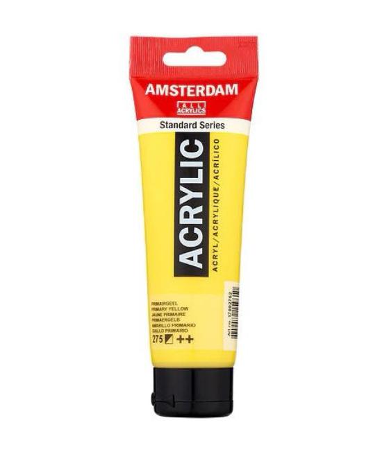 Talens amsterdam standard series colores acrílicos tubo 120ml amarillo primario