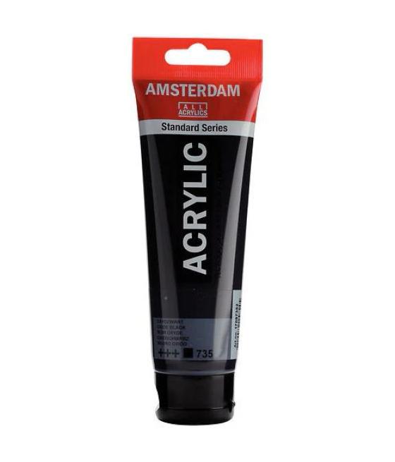Talens amsterdam standard series colores acrílicos tubo 120ml negro óxido