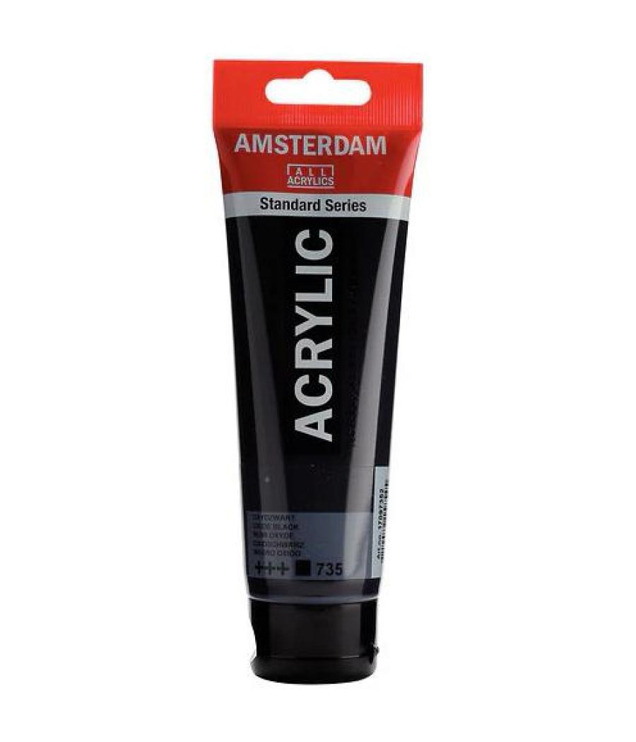 Talens amsterdam standard series colores acrílicos tubo 120ml negro óxido