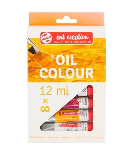Talens art creation set óleo tubo 12ml surtido estuche 8 ud