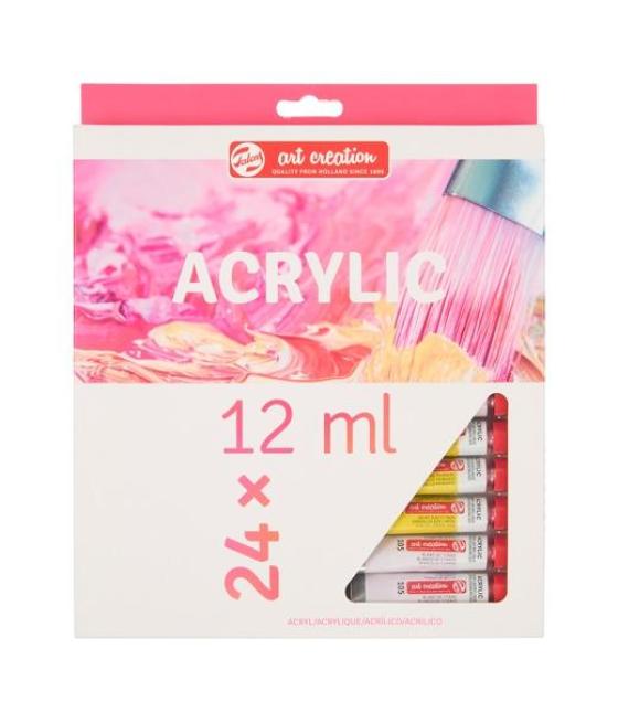 Talens art creation set acrílico tubo 12ml colores surtidos estuche 24 ud