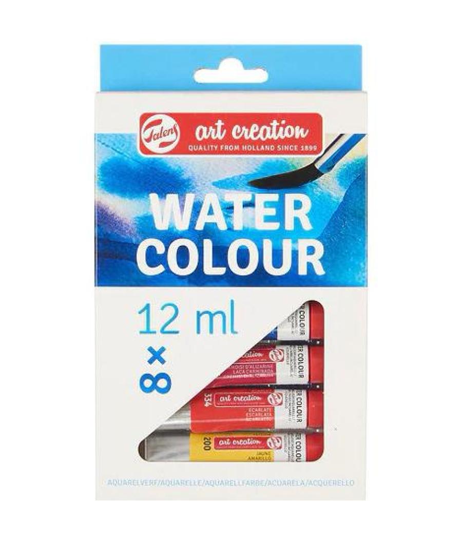 Talens art creation set de acuarelas tubo 12ml c/surtidos estuche 8 ud