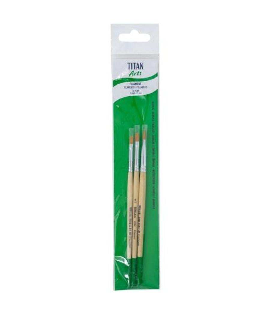 Titan arts set de pinceles 2584/4-6-8 blíster 3 ud