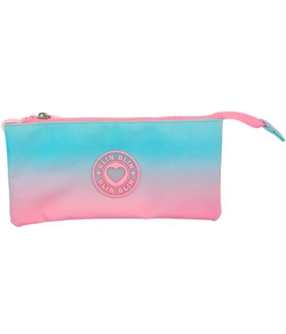 Toybags estuche triple blin blin gradient pink 11x23x5cm impermeable