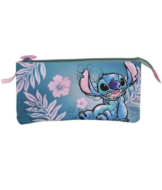 Toybags estuche triple stitch pink 8x22x8cm poliéster transpirable