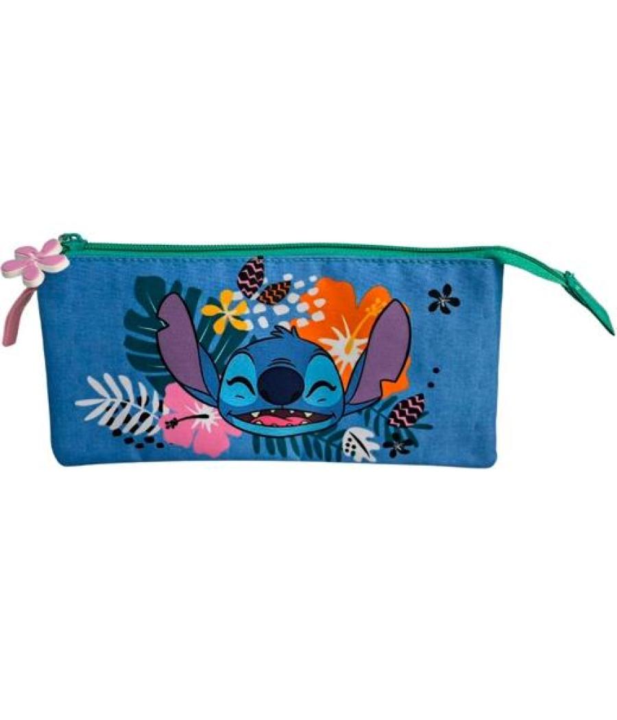 Toybags estuche triple stitch tropical 8x22x8cm poliéster transpirable