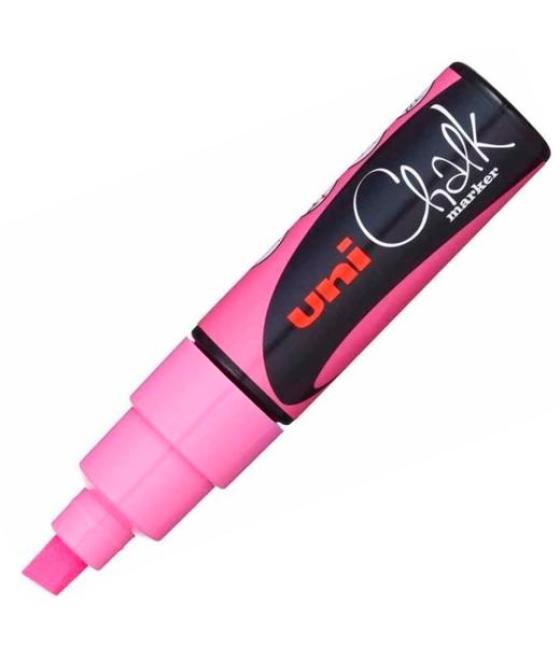 Uniball marcador de tiza líquida chalk pwe-8k rosa flúor