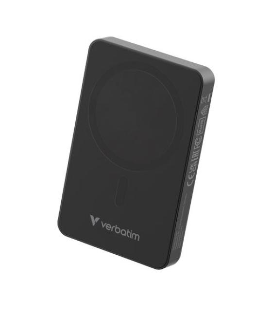 Verbatim cargador inalambrico power bank 10k mah 1xusb-c negro