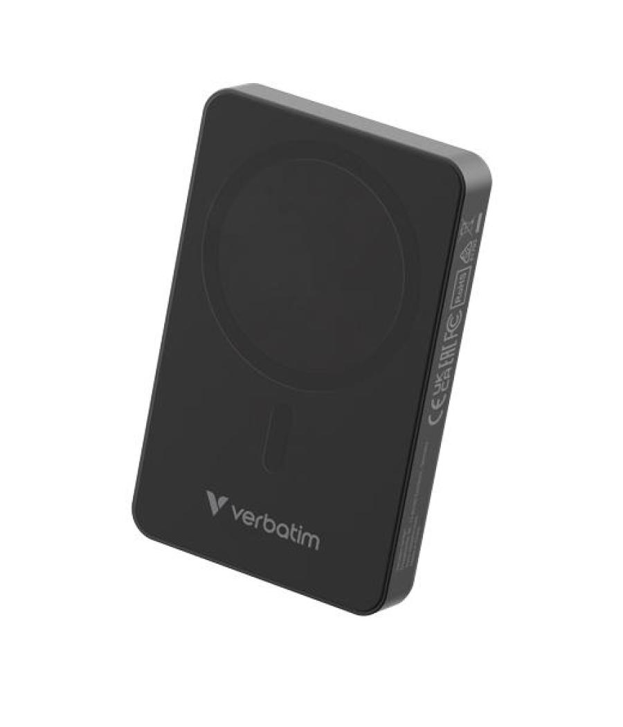 Verbatim cargador inalambrico power bank 10k mah 1xusb-c negro