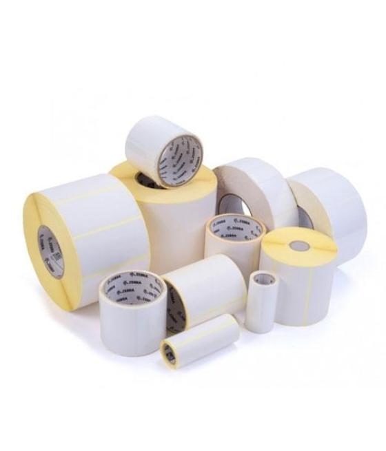 Zebra etiquetas de transferencia térmicas 2000t de 102mmx51mm, adhesivo permanente de color blanco (12 rollos)