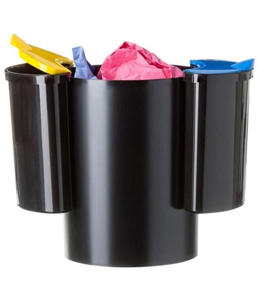 Archivo 2000 papelera sostenible 18l con 2 selectores para reciclaje de residuos