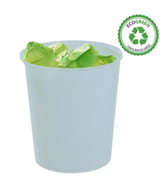 Archivo 2000 papelera ecogreen 18 litros 240x310mm reciclado azul pastel